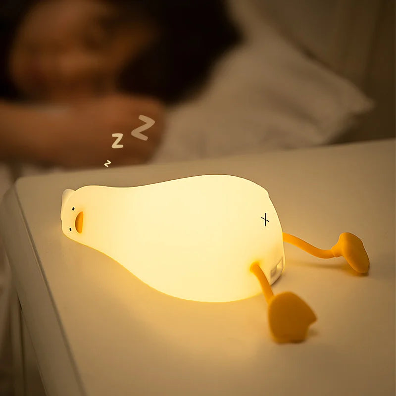 Pato Recarregável LED Night Light 🦆✨