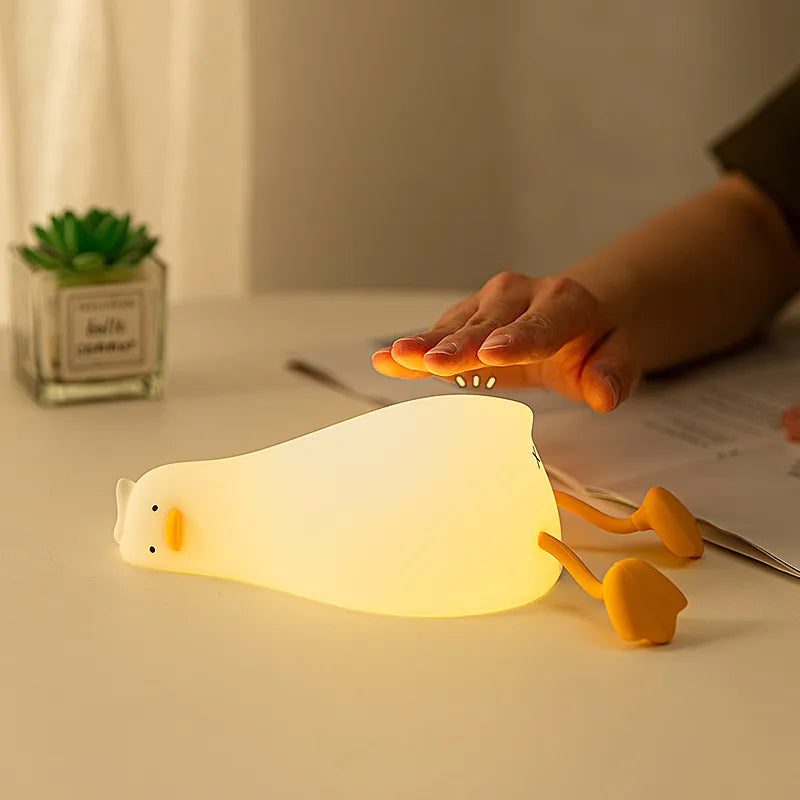 Pato Recarregável LED Night Light 🦆✨