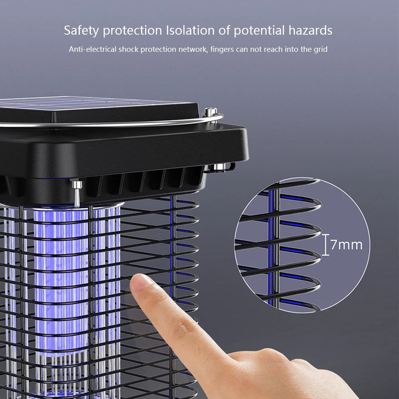 Lâmpada Solar Assassina de Mosquitos - IP65 Impermeável 🌞🦟