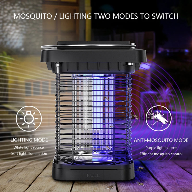 Lâmpada Solar Assassina de Mosquitos - IP65 Impermeável 🌞🦟