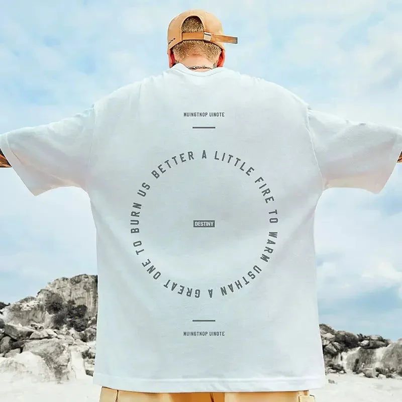 Camiseta Masculina com Estampa Destiny - Desperte Seu Espírito Urbano